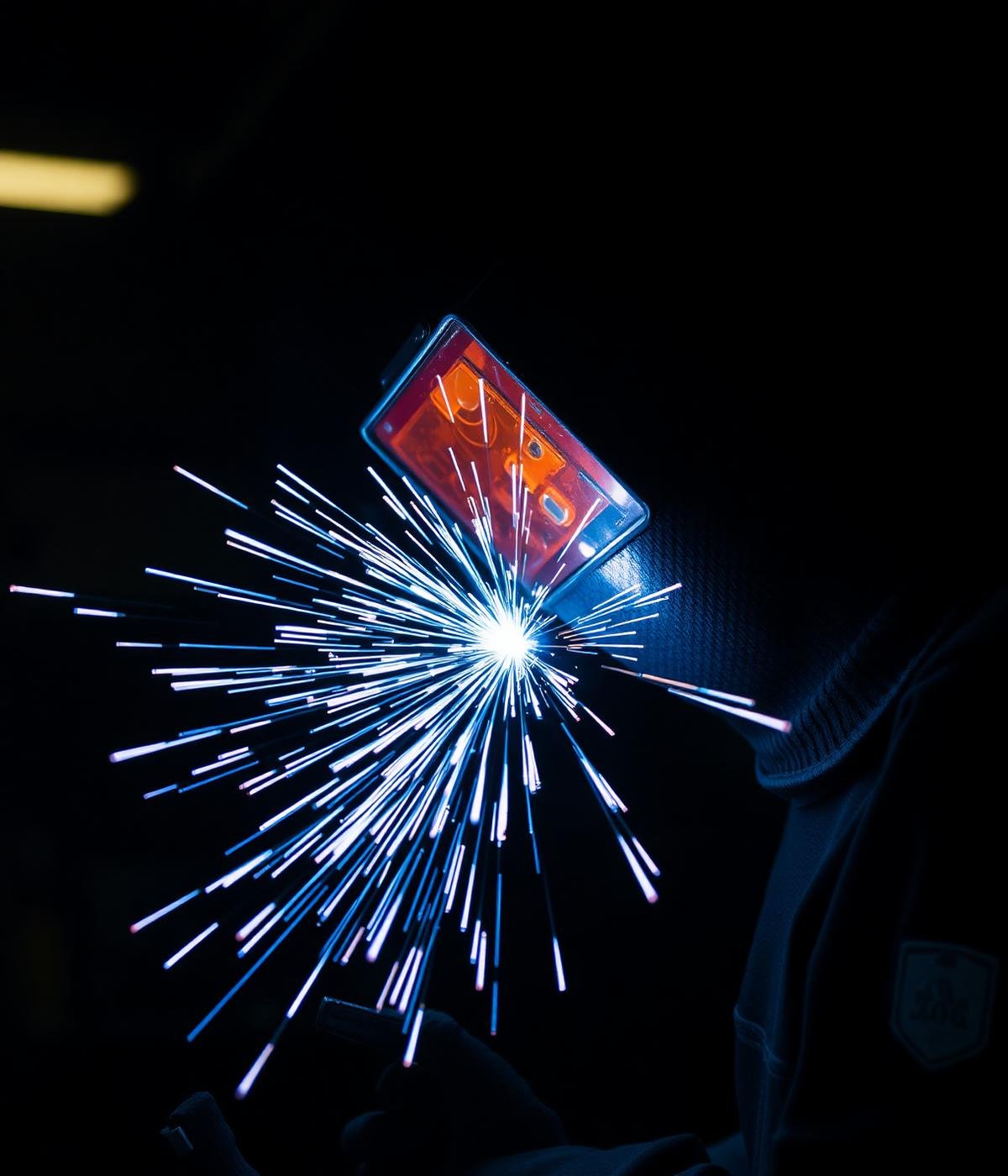 Welding sparks